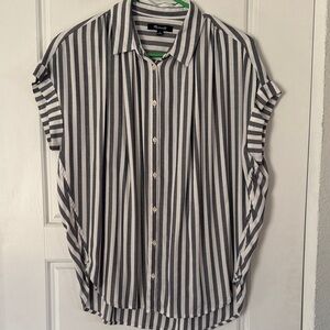 Madewell Monochrome Striped Short Sleeve Shirt